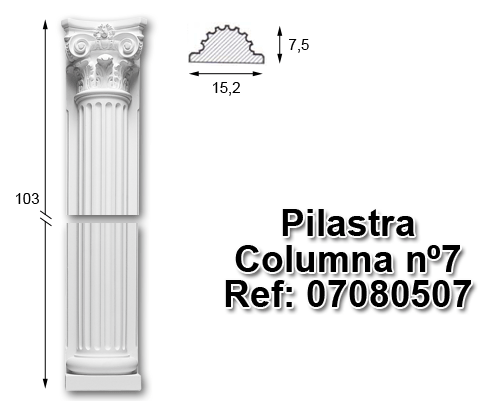 Pilastra columna nº7